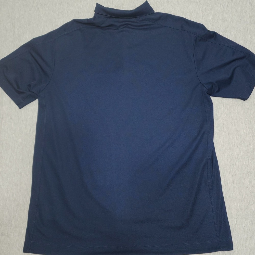 Nike Golf Mens XL Extra Large Dri Fit Navy Blue The Glenlivet Whisky Polo Shirt - Picture 2 of 9